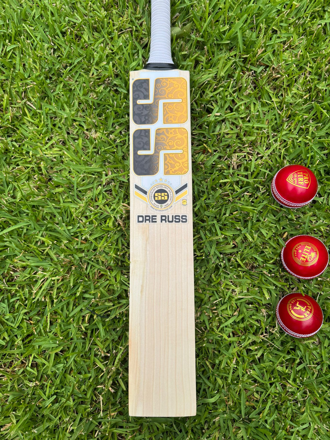 DRE RUSS Players Bat SS - premium grade 1 English willow