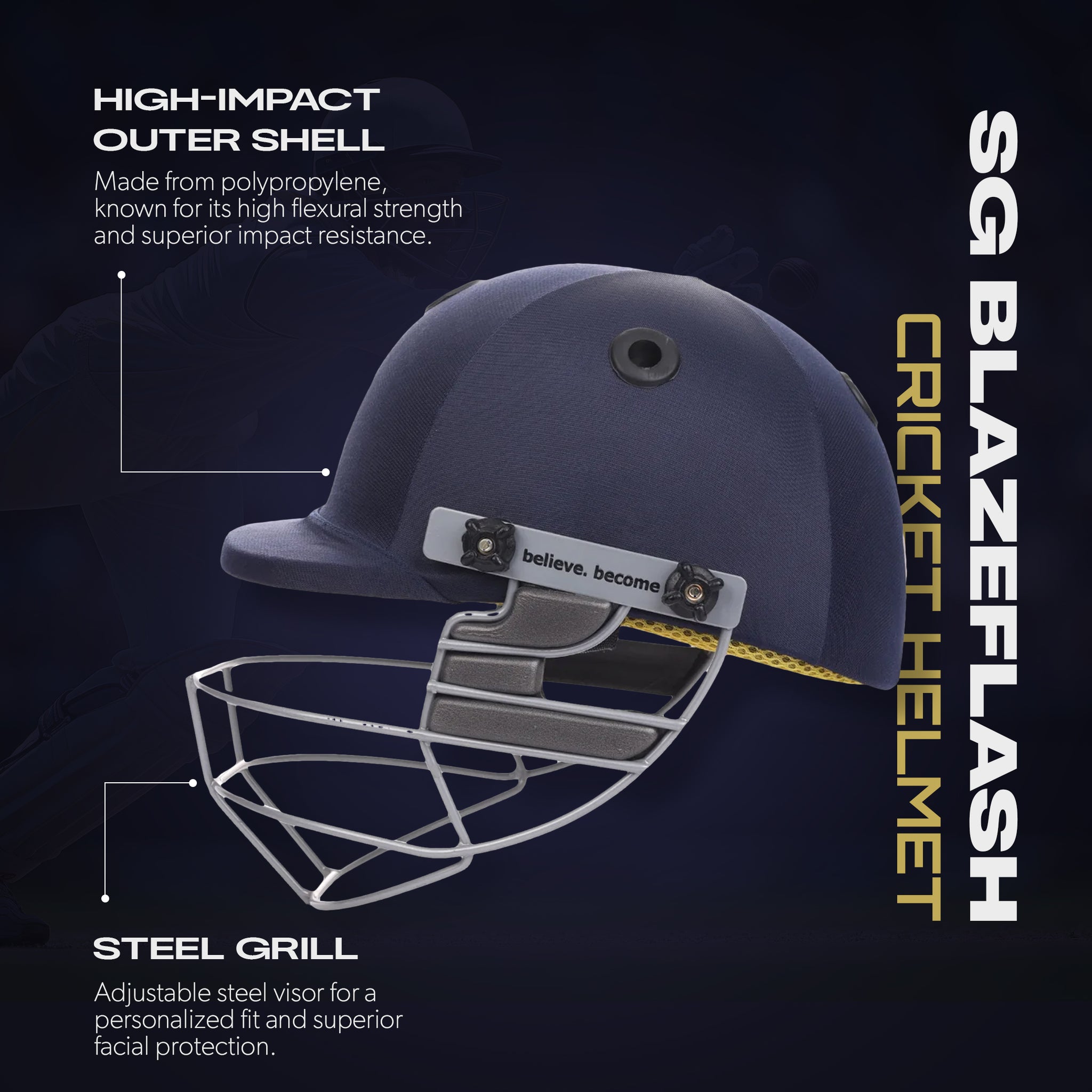 SG Blazeflash Cricket Helmet