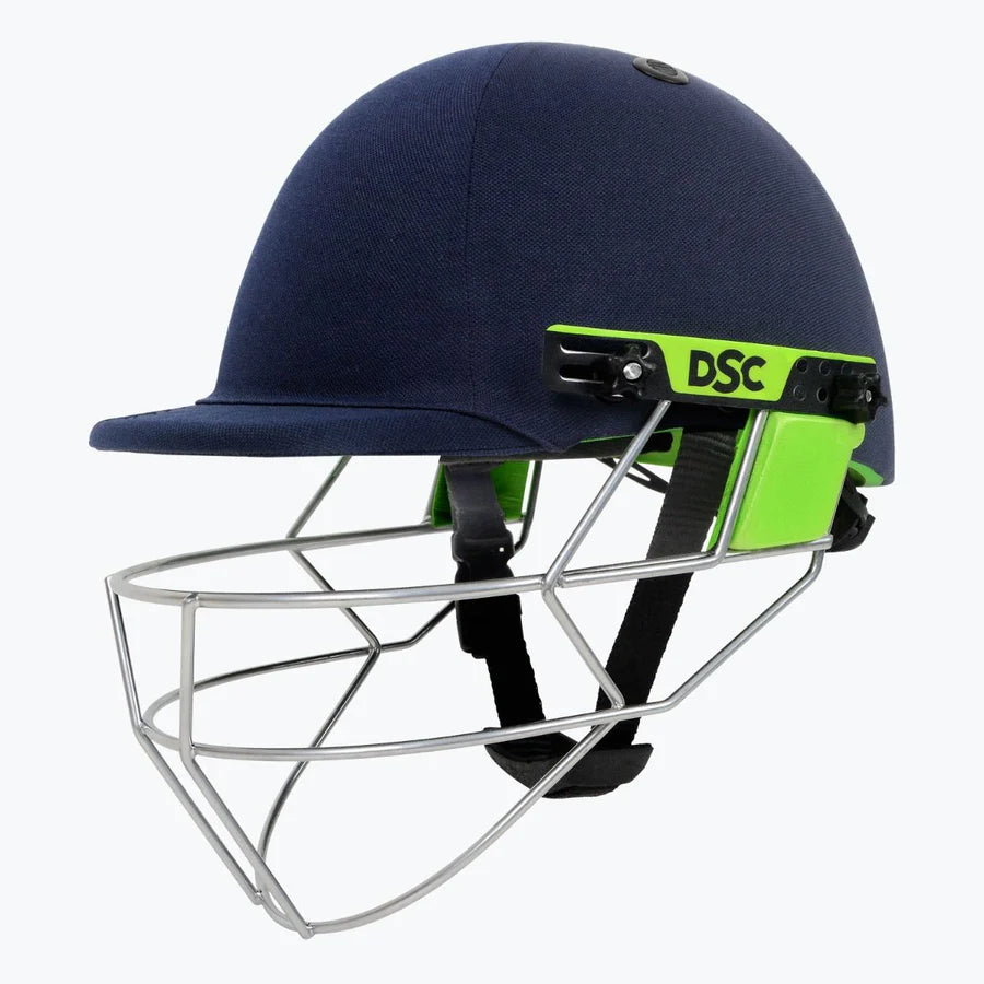 DSC Edge Pro Navy Blue Cricket Helmet with Back Adjuster