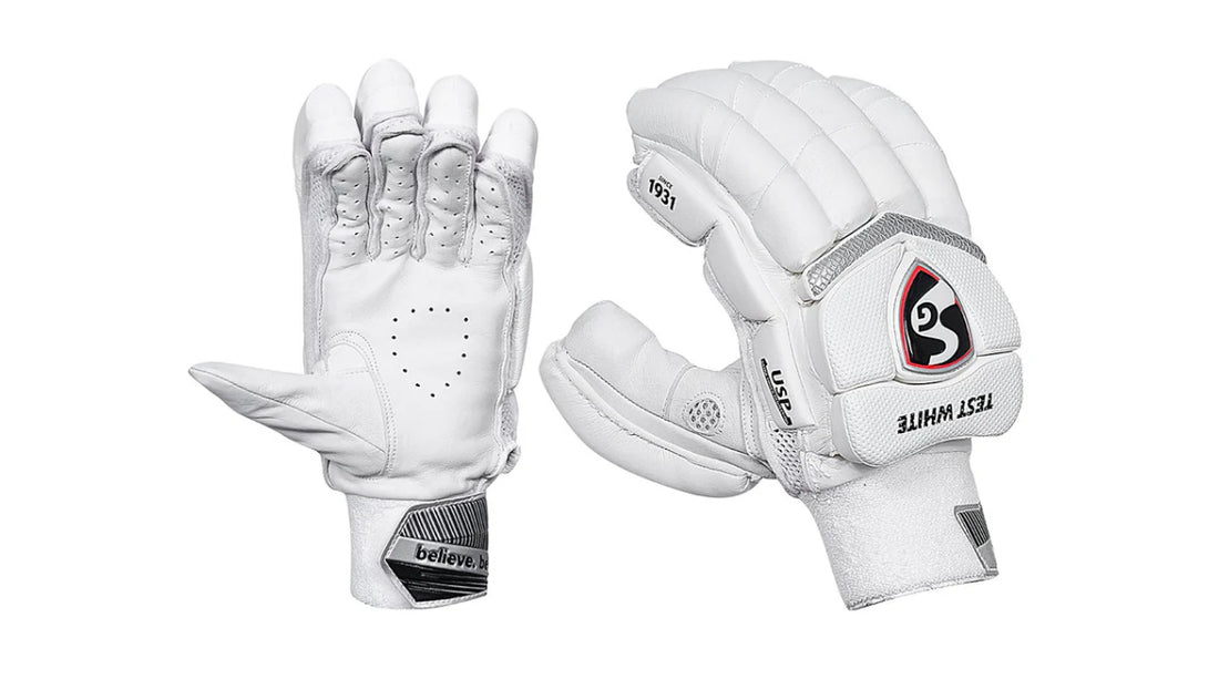 SG Test White Batting Gloves - White