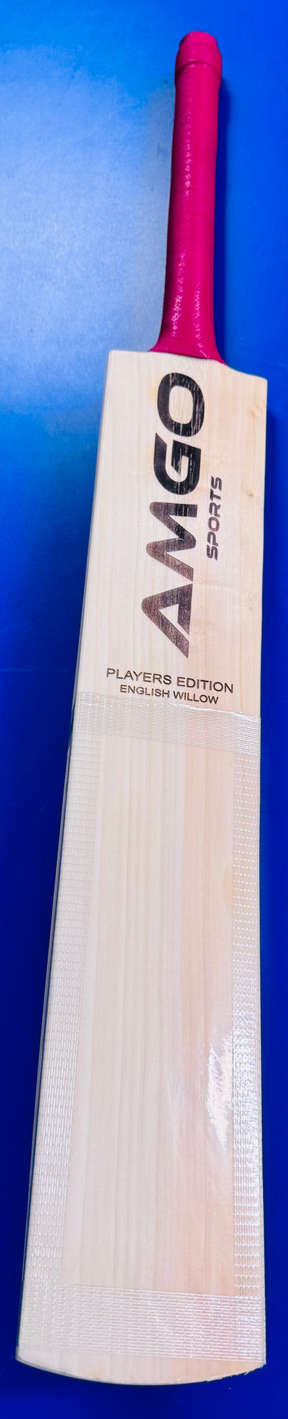 AMGO “PLAYERS EDITION” Players Grade ENGLISH WILLOW BAT – 1158 gms - Adult Short Handle