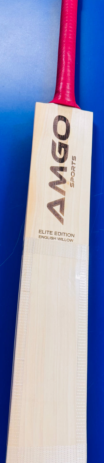 AMGO “ELITE EDITION” GRADE 1 ENGLISH WILLOW BAT - 1167 gms - Adult Short Handle