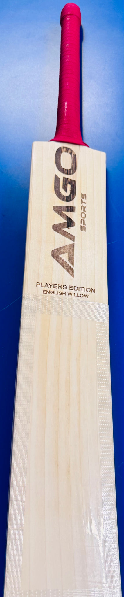 AMGO “PLAYERS EDITION” Players Grade ENGLISH WILLOW BAT – 1150 gms - Adult Short Handle