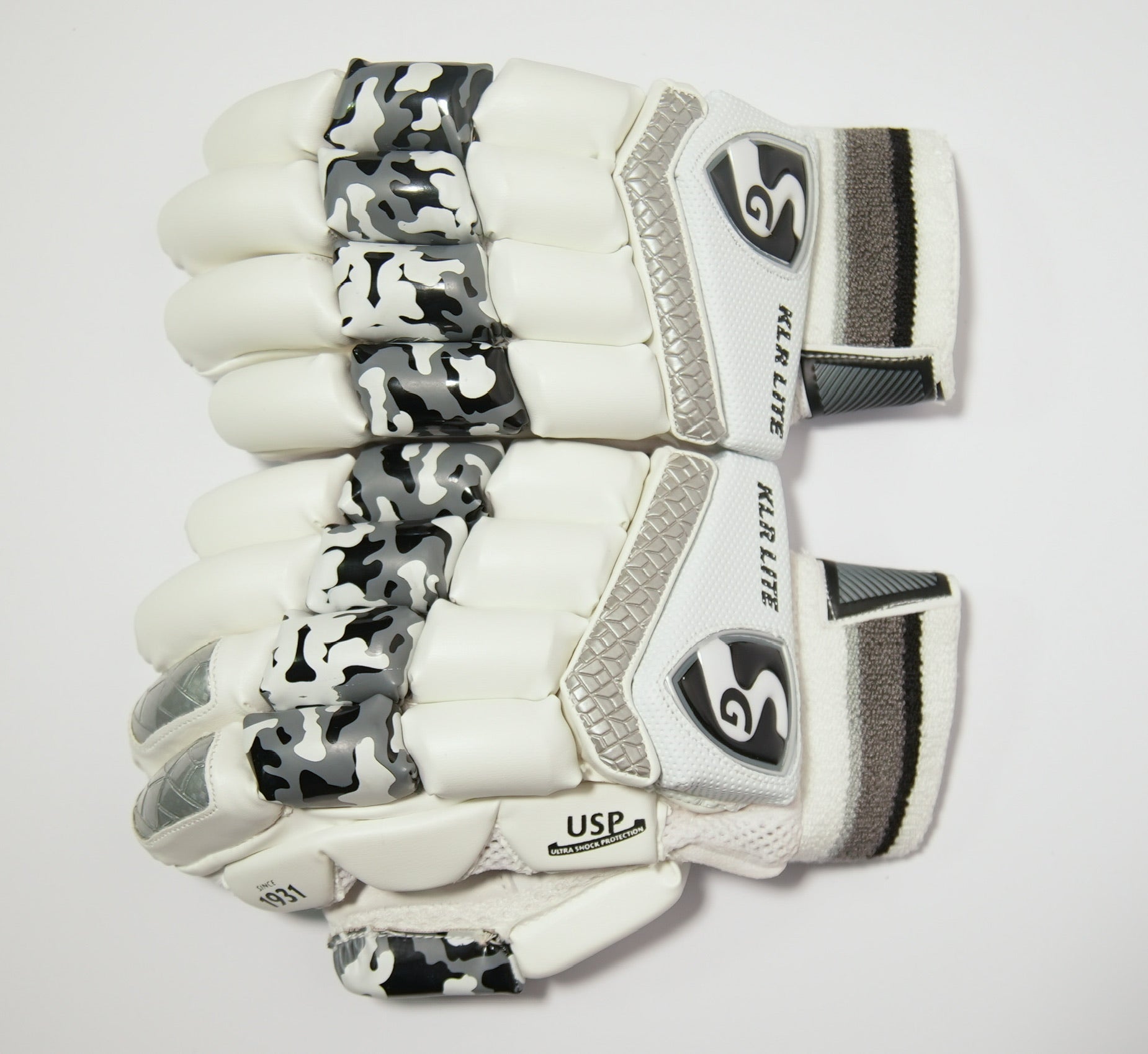 SG KL Rahul Lite Batting Gloves - Black white