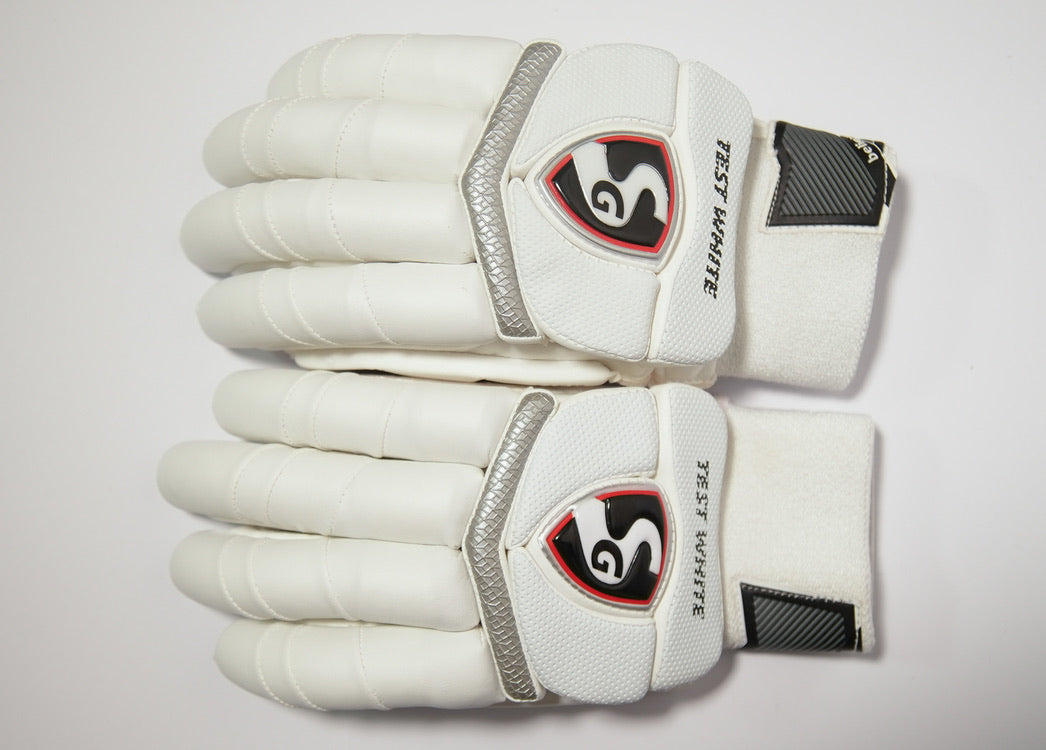 SG Test White Batting Gloves - White