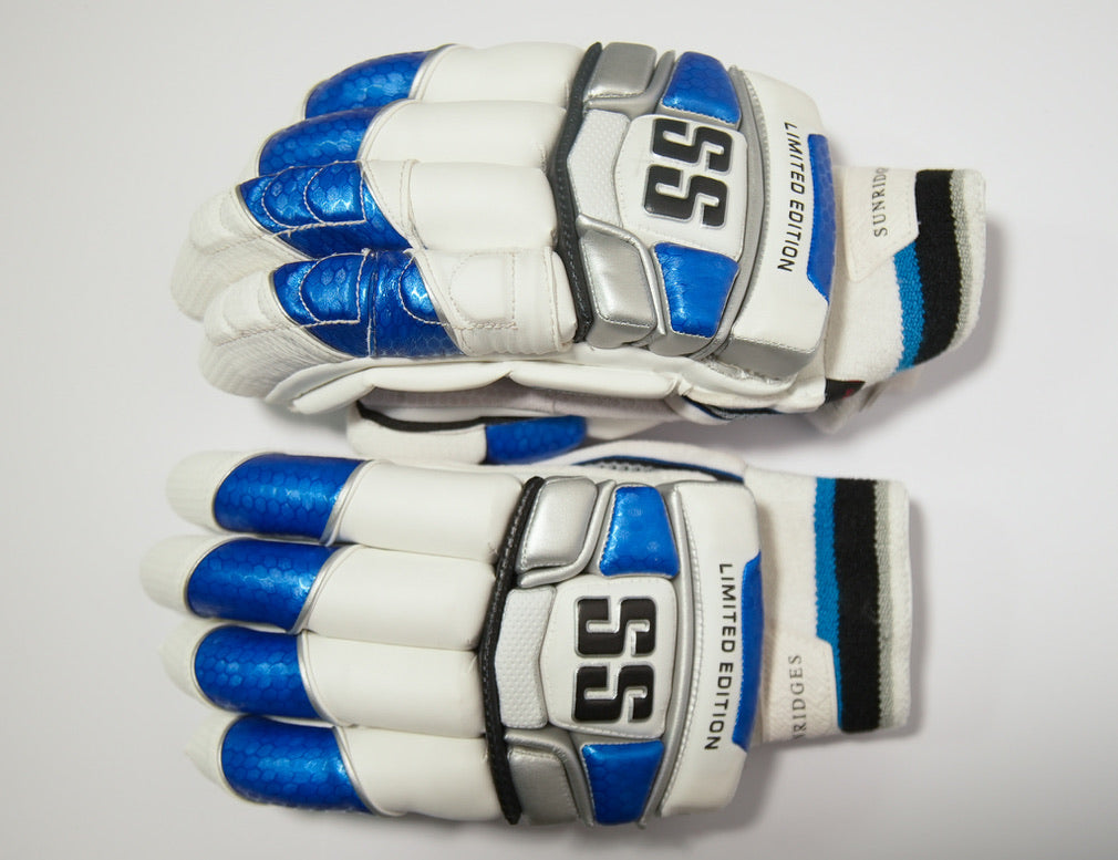 SS Limited Edition Batting Gloves - Blue White