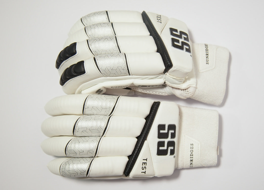 SS Test White Batting Gloves - White