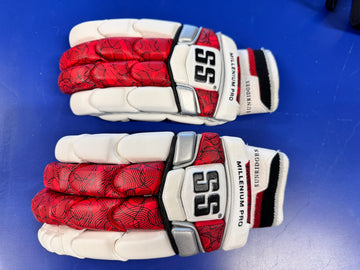 SS Millenium Pro Batting Gloves - Red White